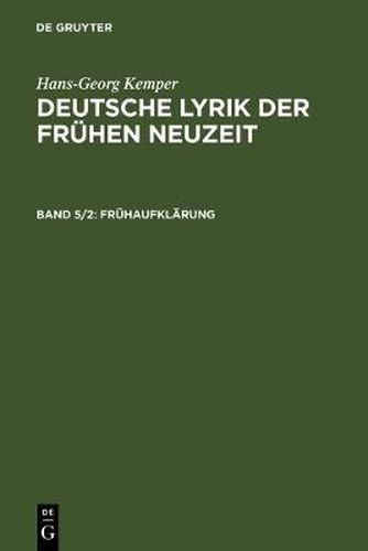 Cover image for Fruhaufklarung