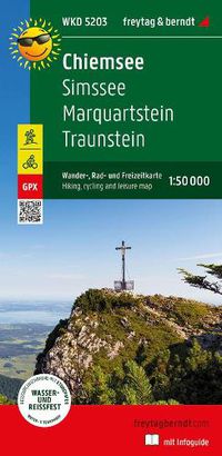 Cover image for Chiemsee, hiking, cycling and leisure map 1:50,000, freytag & berndt, WKD 5203, with info guide