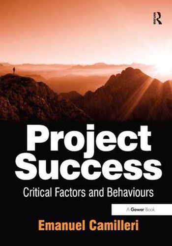 Cover image for Project Success: Critical Factors and Behaviours