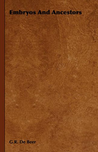 Cover image for Embryos and Ancestors