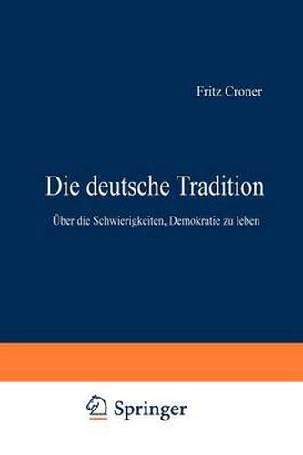 Cover image for Die Deutsche Tradition