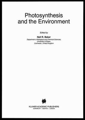 Cover image for Photosynthesis and the Environment