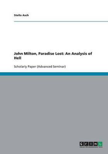 Cover image for John Milton, Paradise Lost: An Analysis of Hell