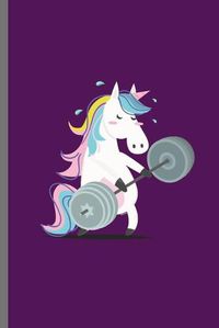 Cover image for Barbell Unicorn: Cute Unicorn Design Perfect for Students, Kids & Teens for Journal, Doodling, Sketching and Notes Gift (6 x9 ) Dot Grid Notebook to write in