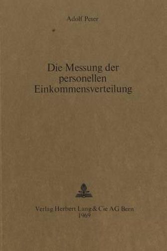 Die Messung Der Personellen Einkommensverteilung