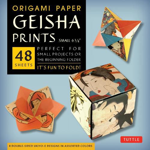 Cover image for Origami Paper Geisha Prints 48 Sheets 6 3/4" (17 cm)