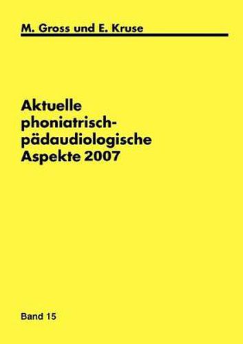 Cover image for Aktuelle phoniatrisch- padaudiologische Aspekte 2007