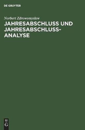 Cover image for Jahresabschluss und Jahresabschlussanalyse