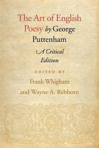 Cover image for The Art of English Poesy