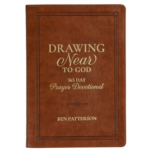 Devotional Drawing Near to God Brown Faux Leather