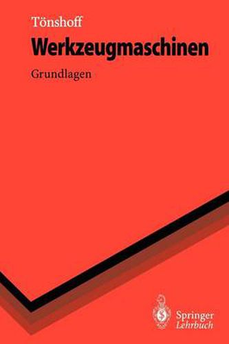Cover image for Werkzeugmaschinen: Grundlagen