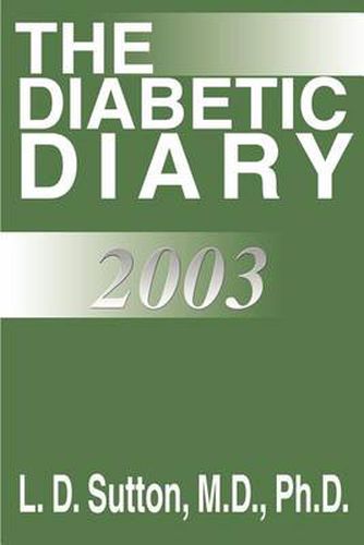 Cover image for The Diabetic Diary 2003