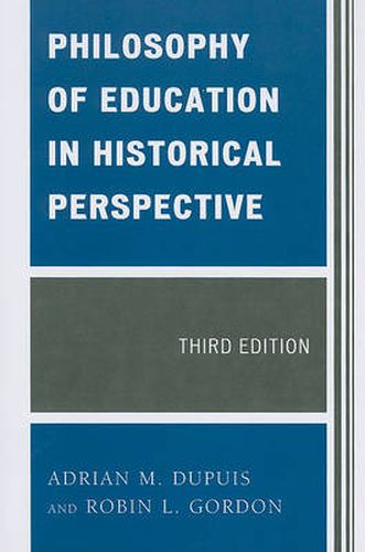 Cover image for Philosophy of Education in Historical Perspective