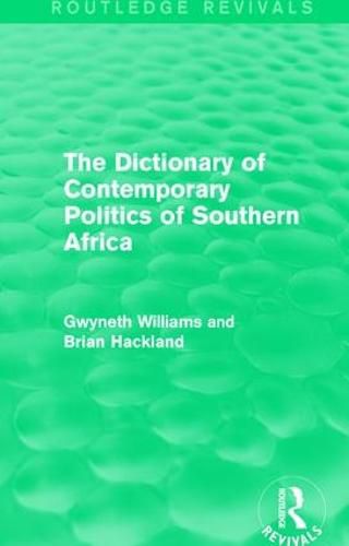 Cover image for The Dictionary of Contemporary Politics of Southern Africa