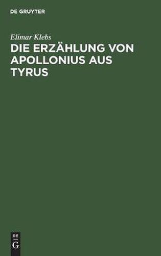 Die Erzahlung von Apollonius aus Tyrus