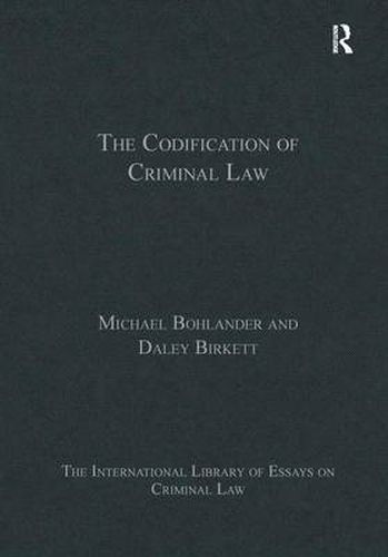 Cover image for The Codification of Criminal Law