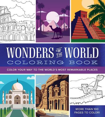 Cover image for Wonders of the World Coloring Book
