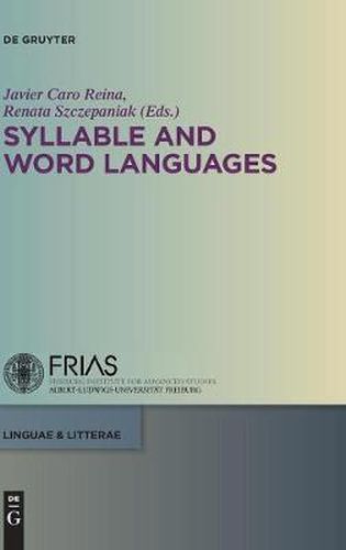 Cover image for Syllable and Word Languages