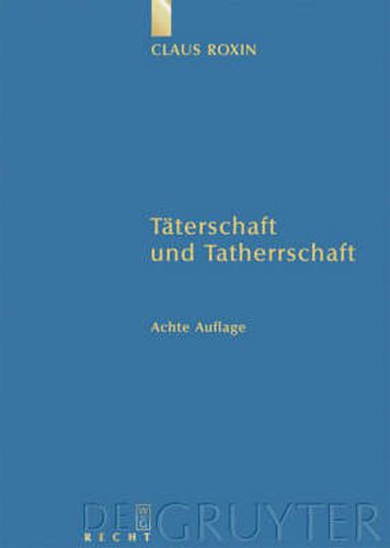 Cover image for Taterschaft und Tatherrschaft