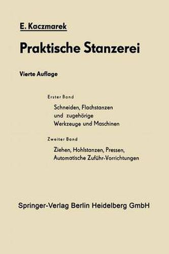 Cover image for Schneiden, Flachstanzen und zugehoerige Werkzeuge und Maschinen