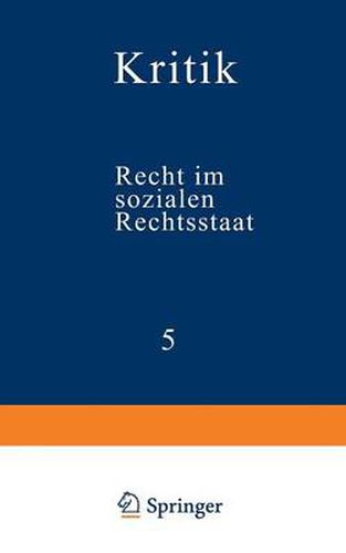 Cover image for Recht Im Sozialen Rechtsstaat