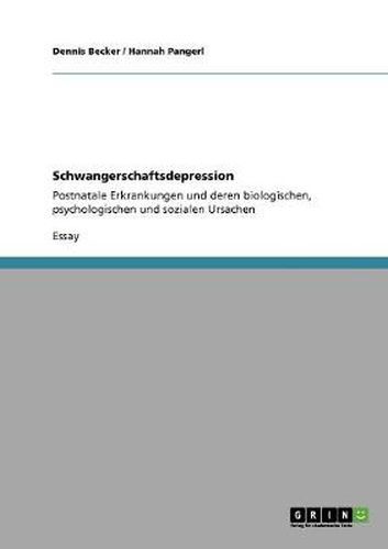 Cover image for Schwangerschaftsdepression: Postnatale Erkrankungen und deren biologischen, psychologischen und sozialen Ursachen