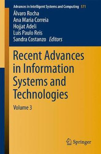 Cover image for Recent Advances in Information Systems and Technologies: Volume 3