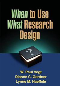 Cover image for When to Use What Research Design