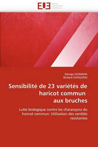 Cover image for Sensibilit de 23 Vari T?'s de Haricot Commun Aux Bruches