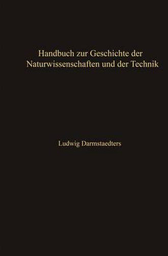 Cover image for Handbuch zur Geschichte der Naturwissenschaften und der Technik