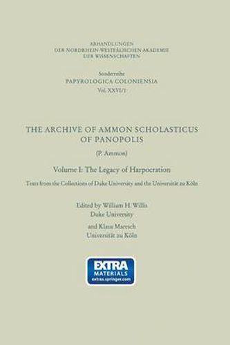 The Archive of Ammon Scholasticus of Panopolis: The Legacy of Harpocration