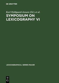 Cover image for Symposium on Lexicography: Proceedings of the Sixth International Symposium on Lexicography, May 7-9, 1992, at the University of Copenhagen