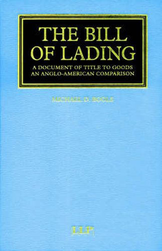 Cover image for Bills of Lading: Law and Contracts