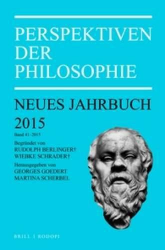 Perspektiven der Philosophie: Neues Jahrbuch. Band 41 - 2015