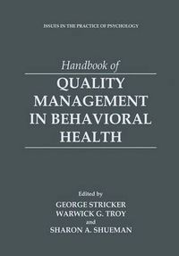 Cover image for Handbook of Quality Management in Behavioral Health