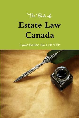 Cover image for The Best of Estate Law Canada