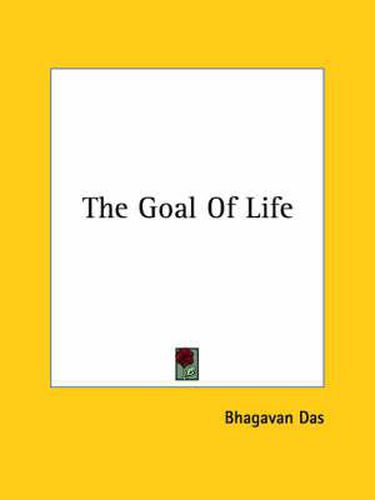 Cover image for The Goal of Life