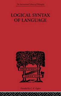 Cover image for Logical Syntax of Language