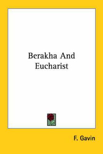 Cover image for Berakha and Eucharist