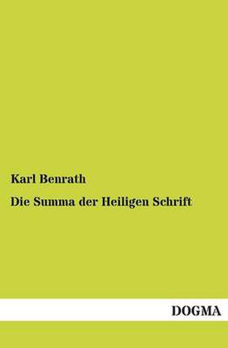 Cover image for Die Summa der Heiligen Schrift