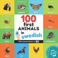 Cover image for 100 first animals in swedish