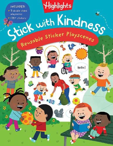 Cover image for Highlights Stick with Kindness: Reusable Sticker P layscenes