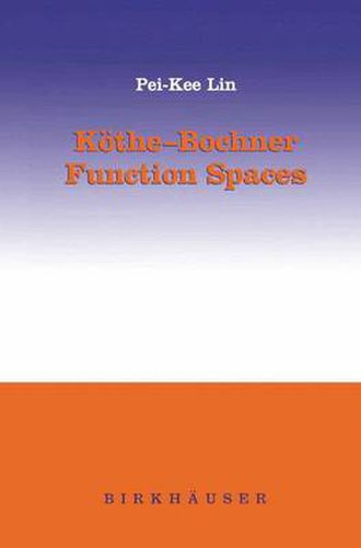 Cover image for Koethe-Bochner Function Spaces