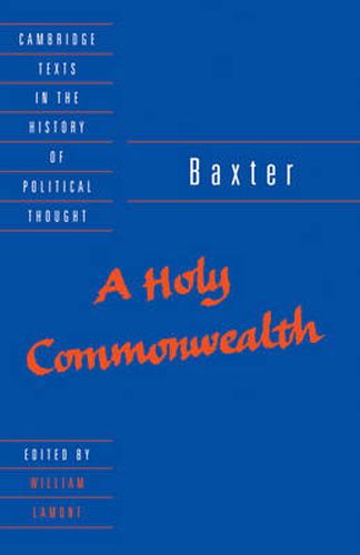 Cover image for Baxter: A Holy Commonwealth