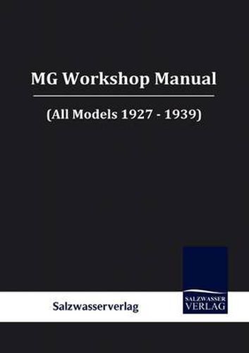 Cover image for MG Workshop Manual