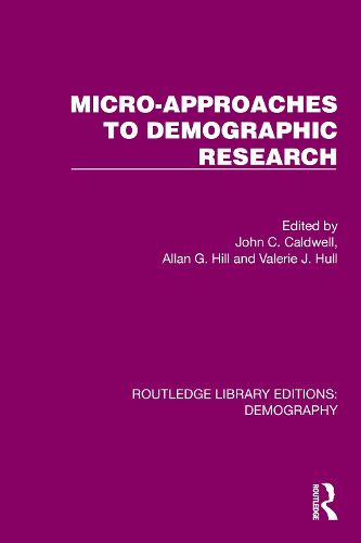 Cover image for Micro-Approaches to Demographic Research