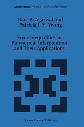 Cover image for Error Inequalities in Polynomial Interpolation and Their Applications