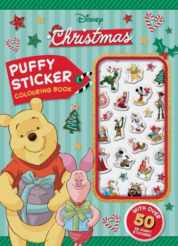 Cover image for Disney Christmas: Puffy Sticker Colouring Book