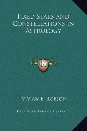 Cover image for Fixed Stars and Constellations in Astrology