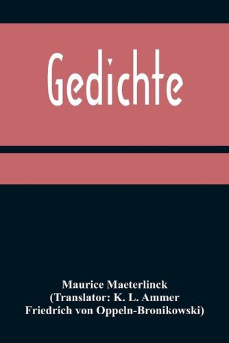 Cover image for Gedichte